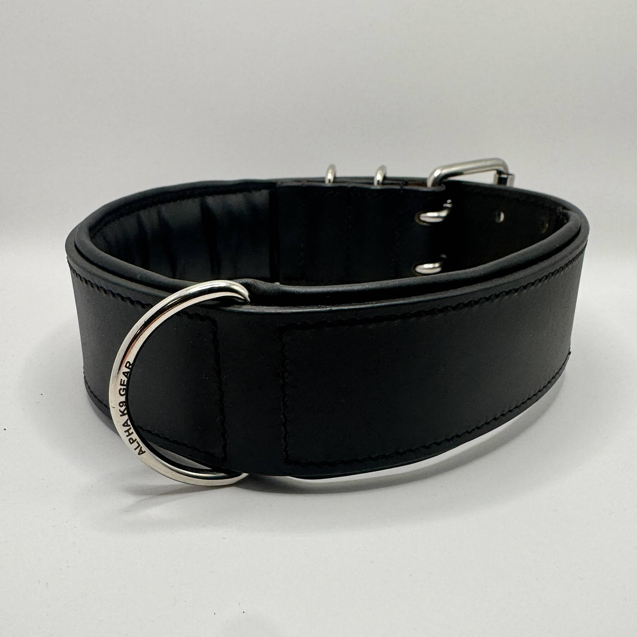 Padded Leather Dog Collar 4.8cm Wide