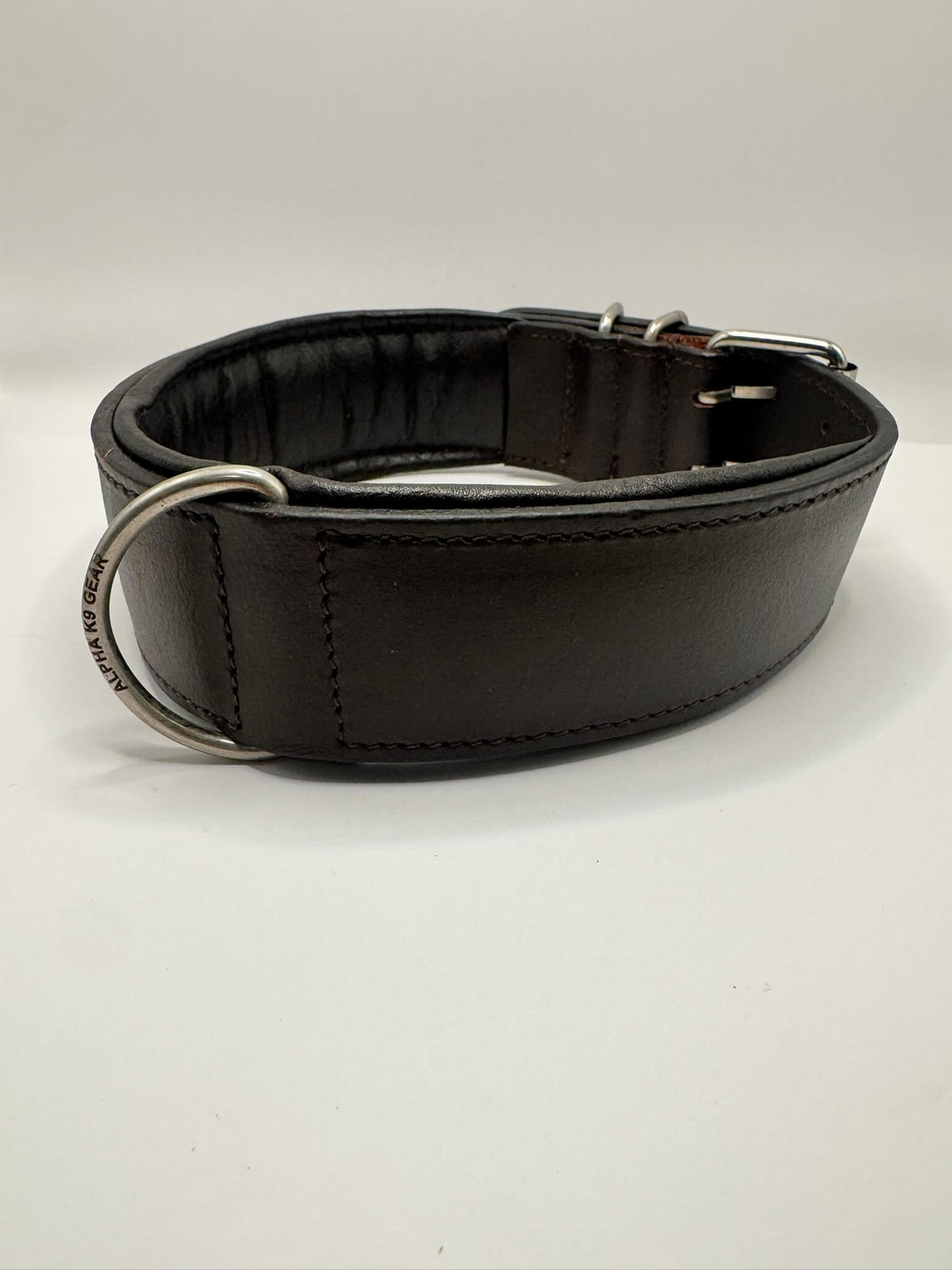 Padded Leather Dog Collar 4.8cm Wide