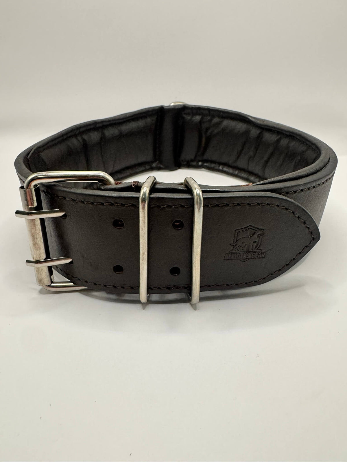 Padded Leather Dog Collar 4.8cm Wide