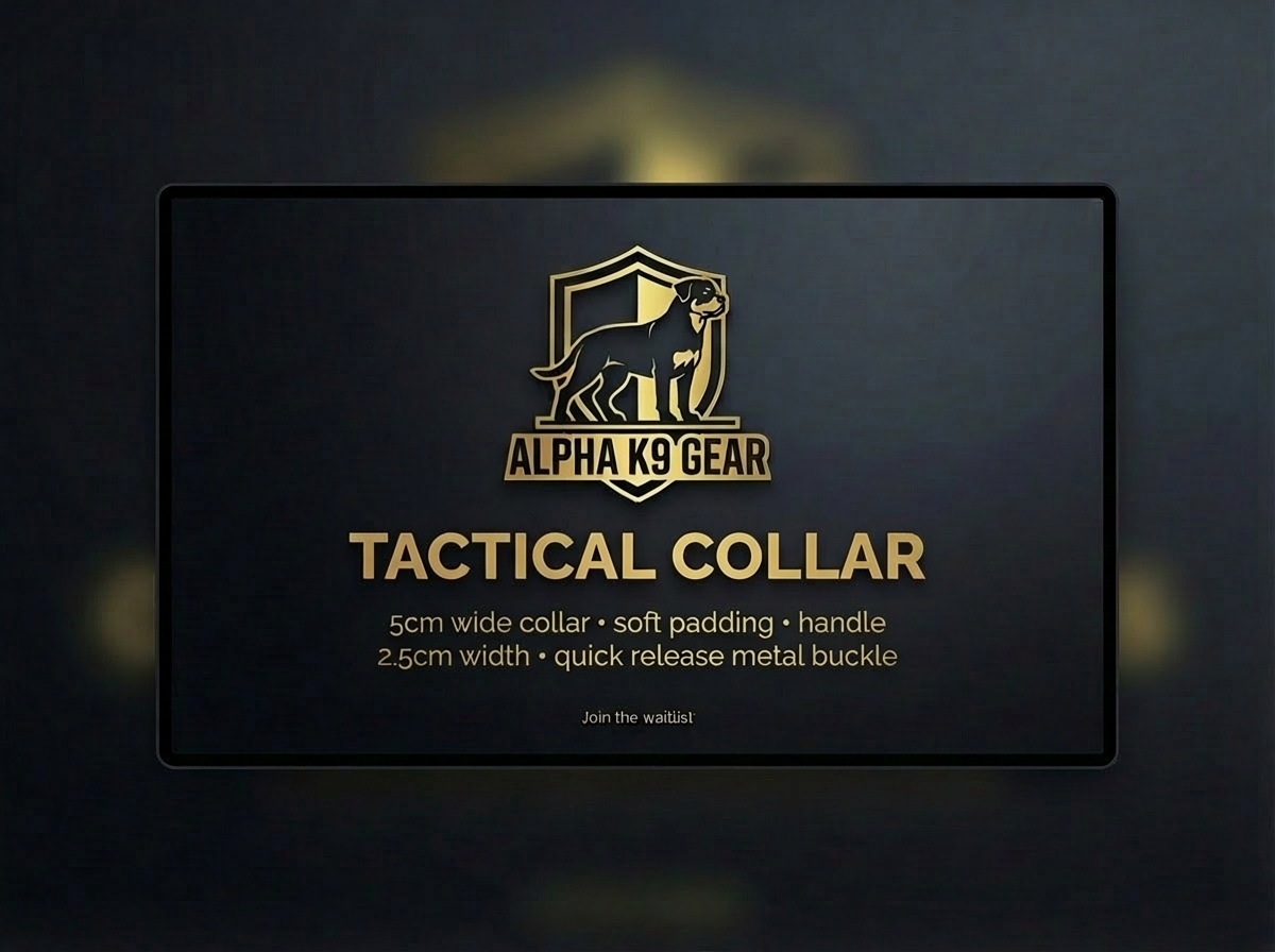 Tactical Dog Collar With Handle Coming Soon
