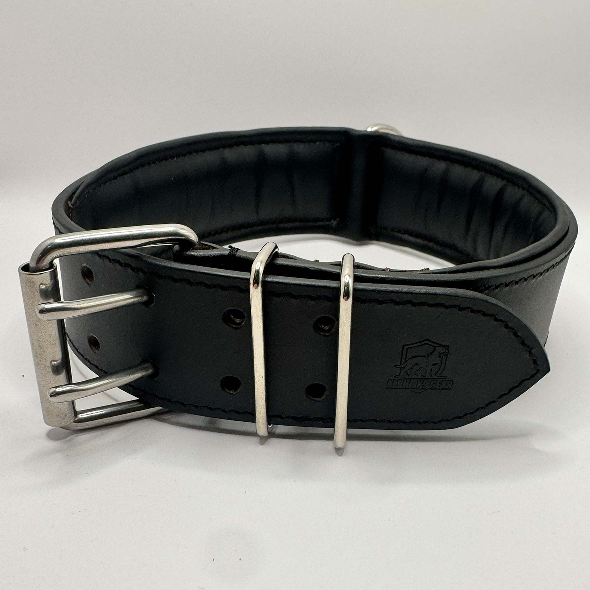 Padded Leather Dog Collar 3.8cm Wide