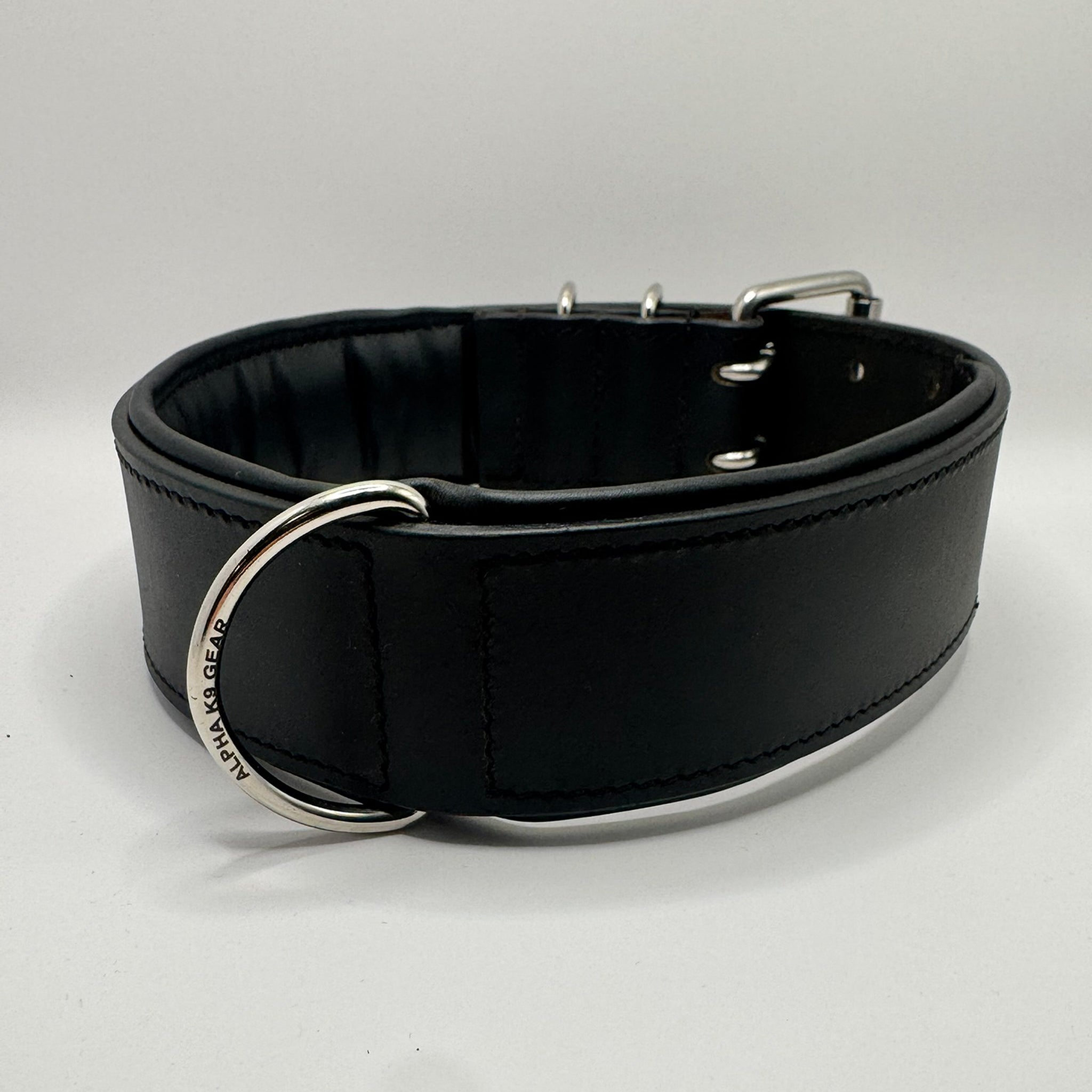 Padded Leather Dog Collar 3.8cm Wide